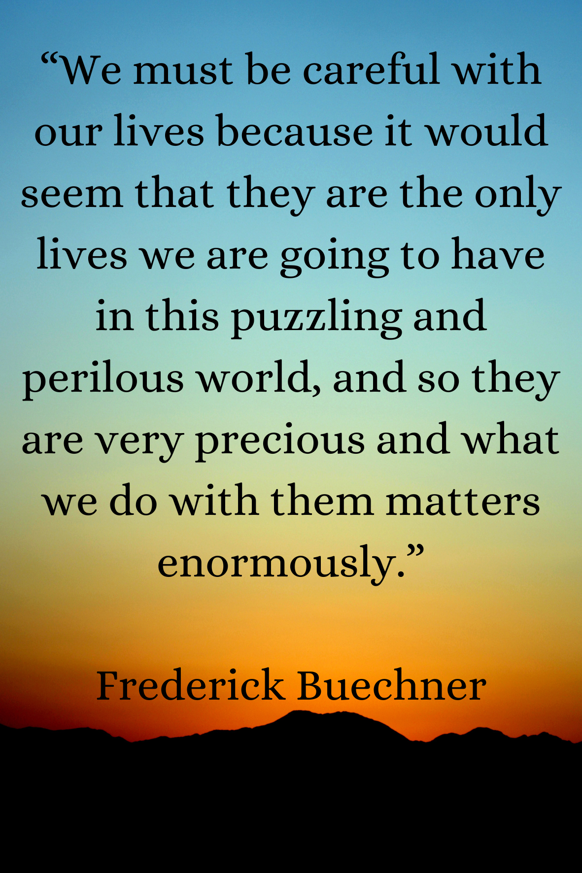 Frederick Buechner Sticker - pack of 10 stickers