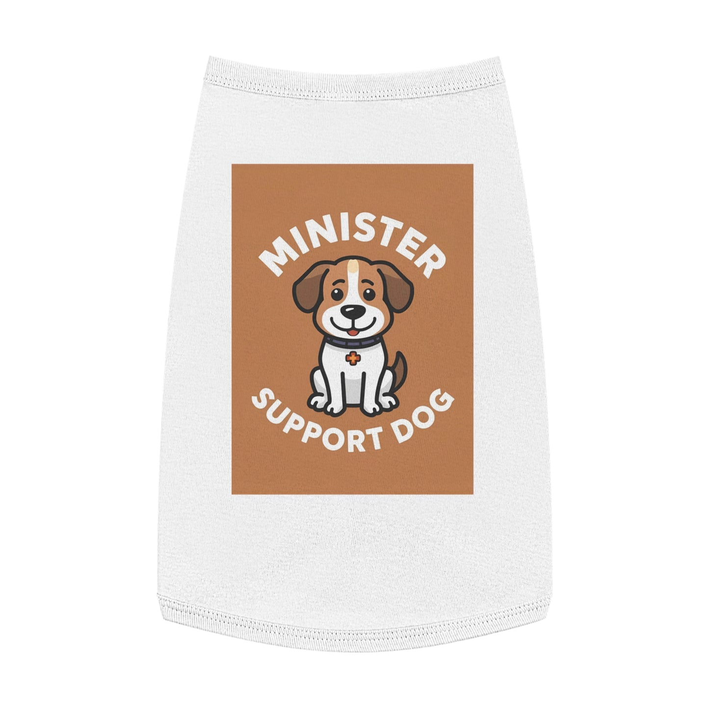 Minister Support Dog Tank Top — Cute Minister's Best Friend Cover-Up