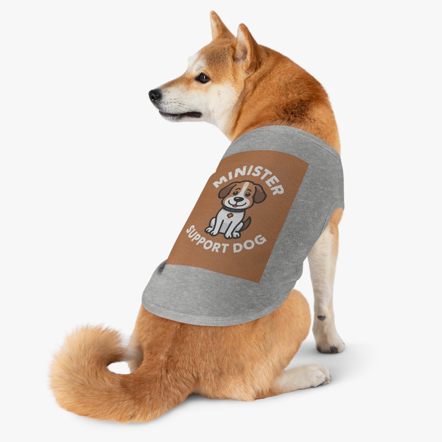 Minister Support Dog Tank Top — Cute Minister's Best Friend Cover-Up