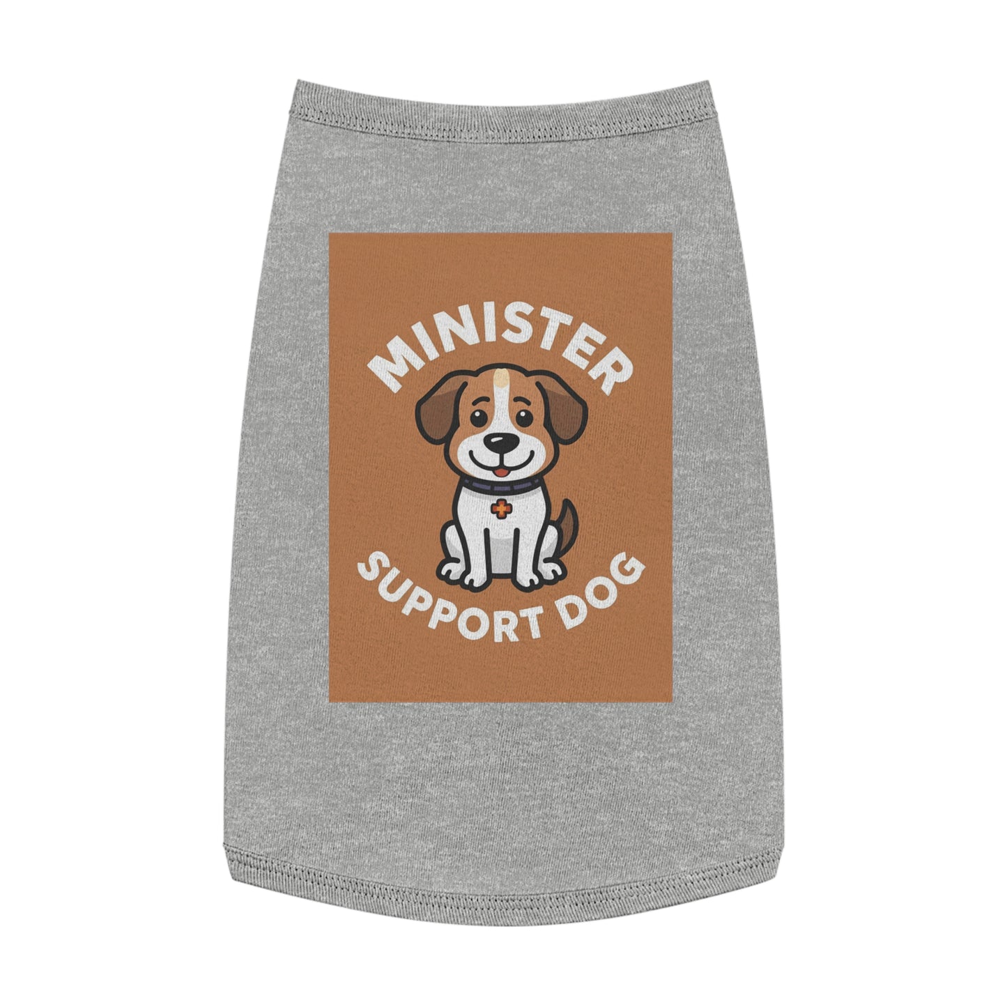 Minister Support Dog Tank Top — Cute Minister's Best Friend Cover-Up