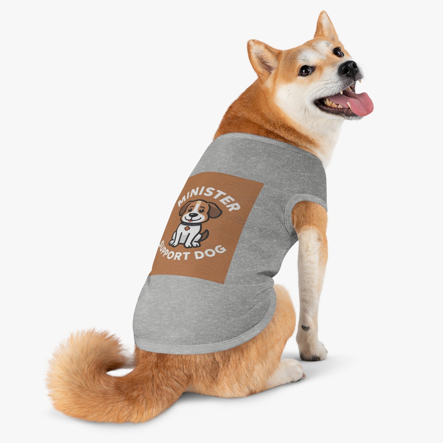 Minister Support Dog Tank Top — Cute Minister's Best Friend Cover-Up