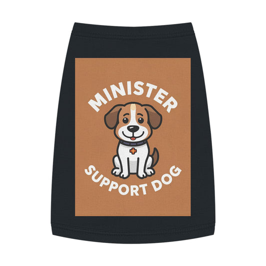 Minister Support Dog Tank Top — Cute Minister's Best Friend Cover-Up