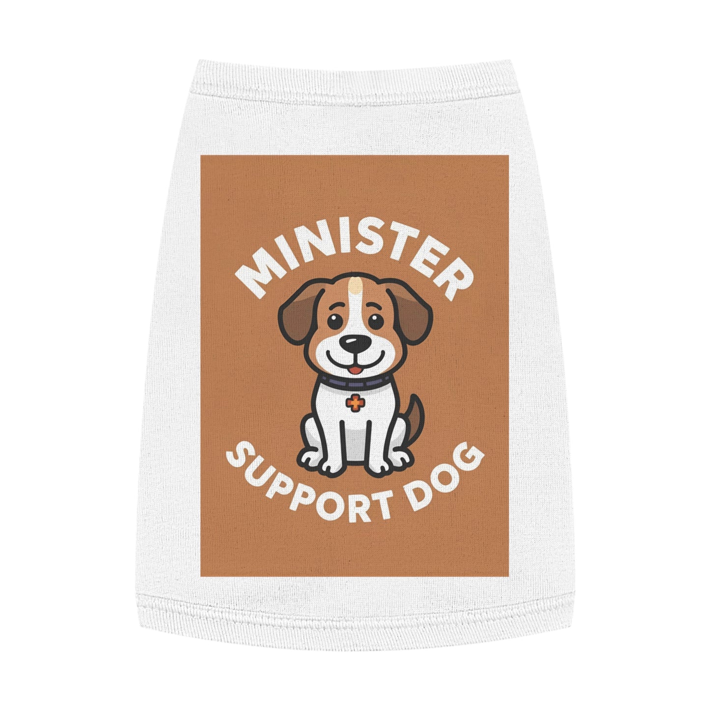 Minister Support Dog Tank Top — Cute Minister's Best Friend Cover-Up