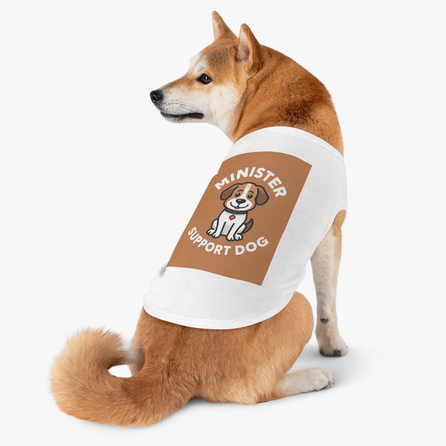 Minister Support Dog Tank Top — Cute Minister's Best Friend Cover-Up