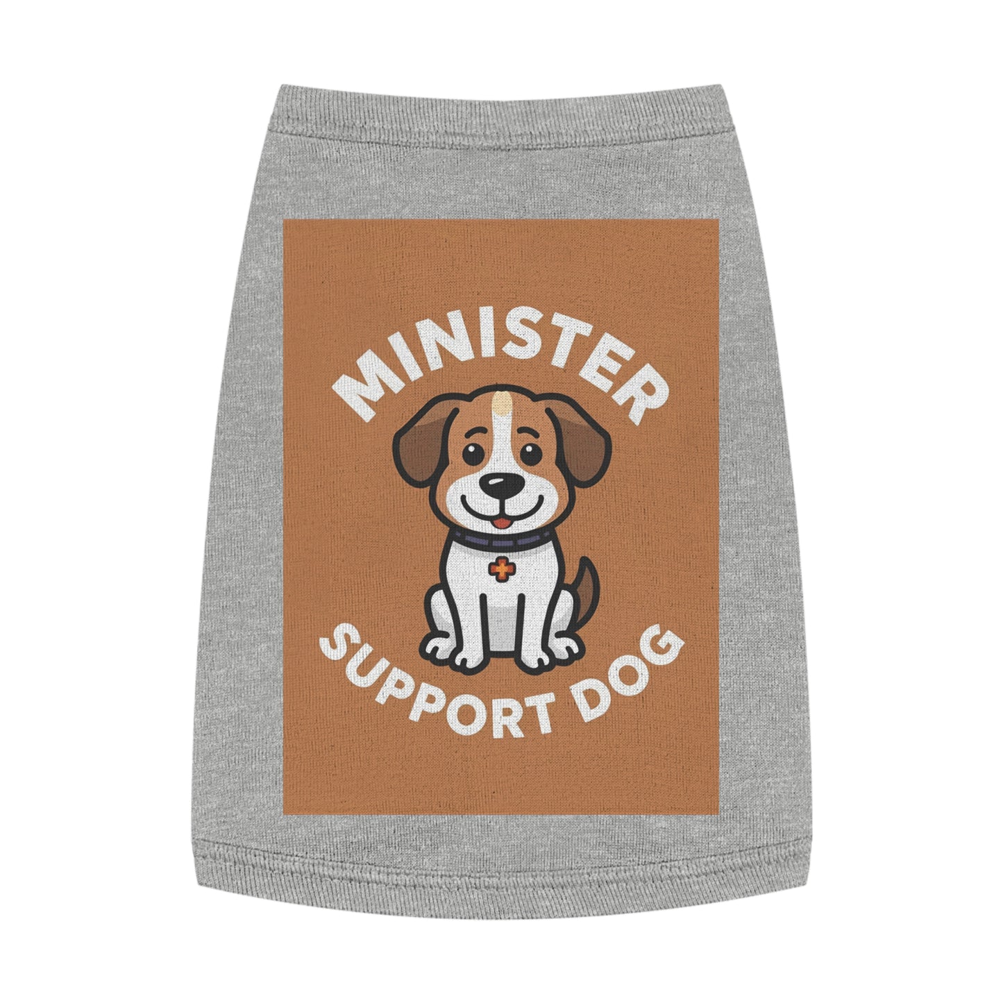 Minister Support Dog Tank Top — Cute Minister's Best Friend Cover-Up