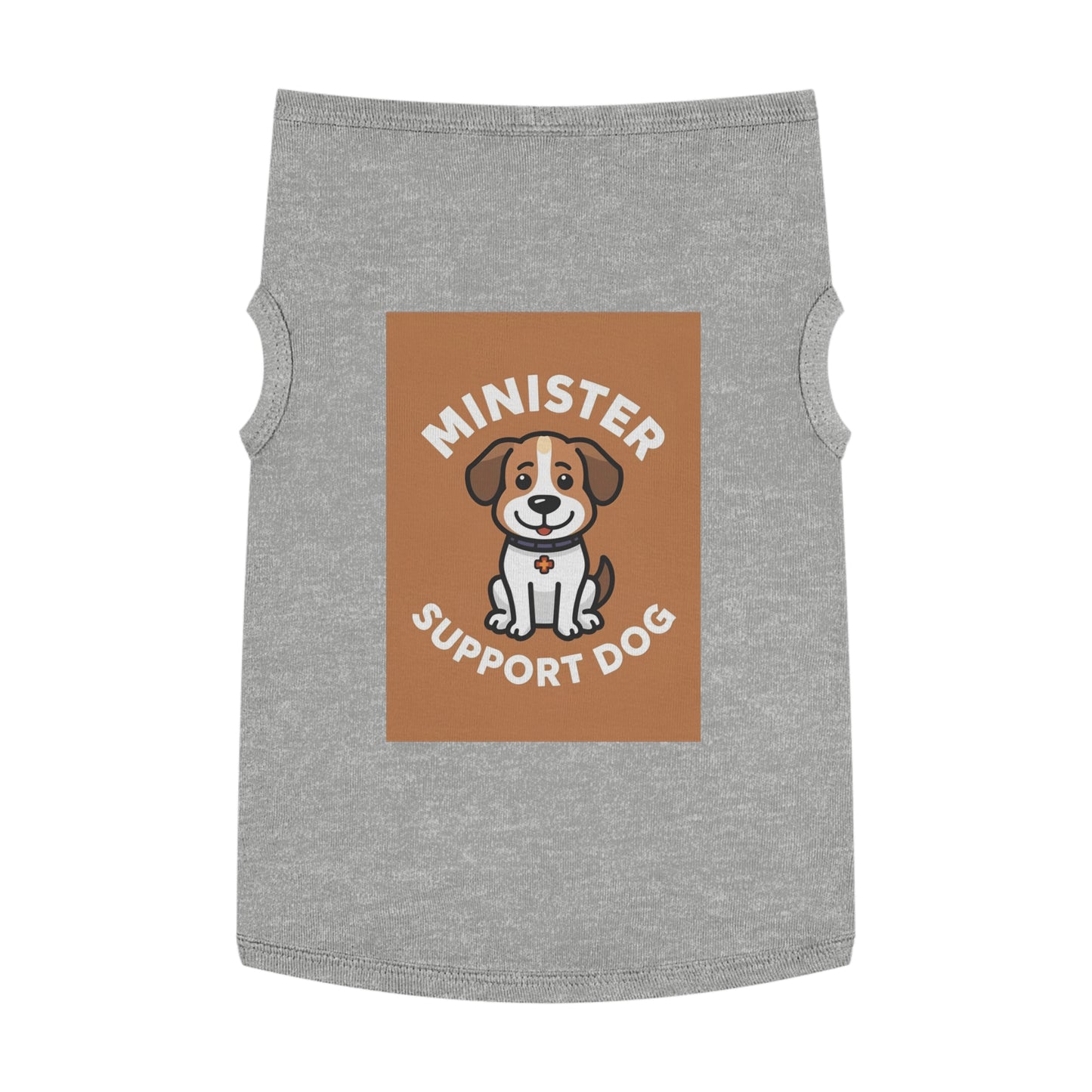 Minister Support Dog Tank Top — Cute Minister's Best Friend Cover-Up