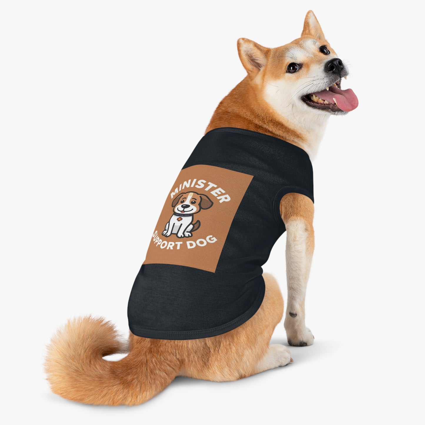 Minister Support Dog Tank Top — Cute Minister's Best Friend Cover-Up