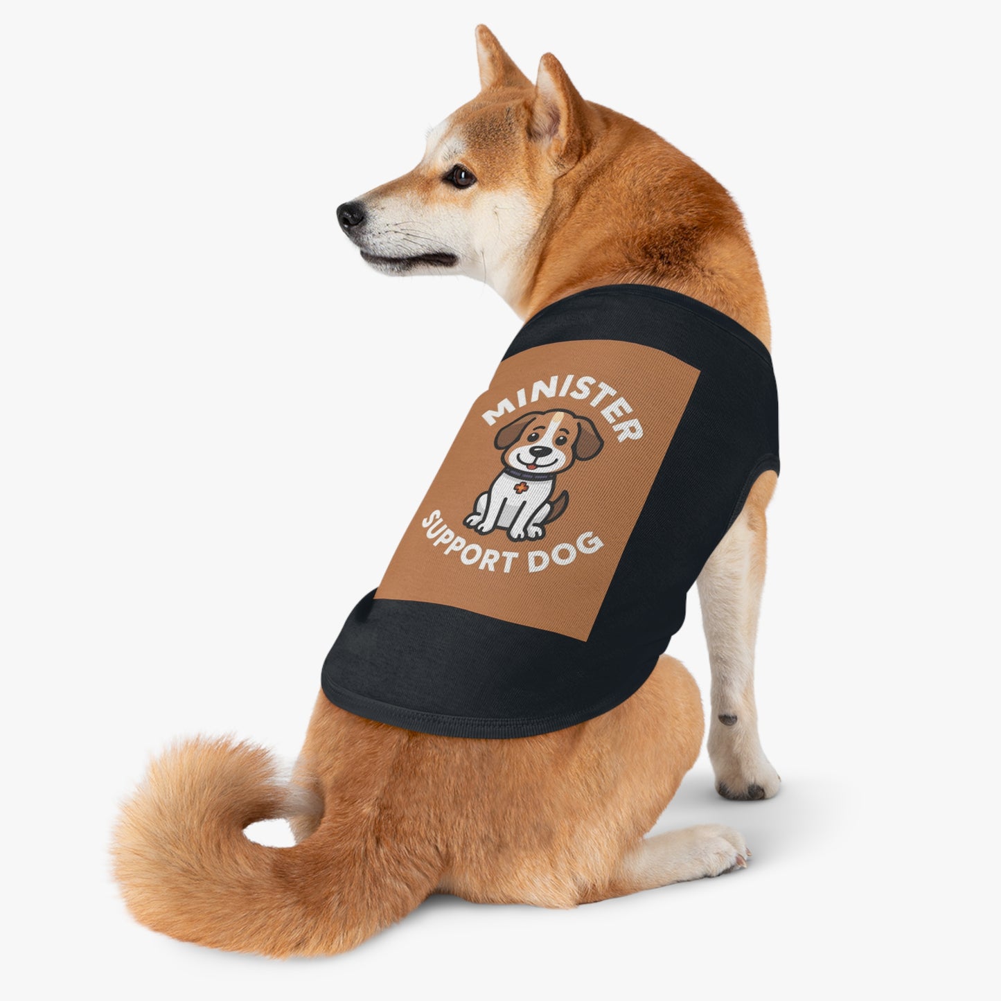Minister Support Dog Tank Top — Cute Minister's Best Friend Cover-Up