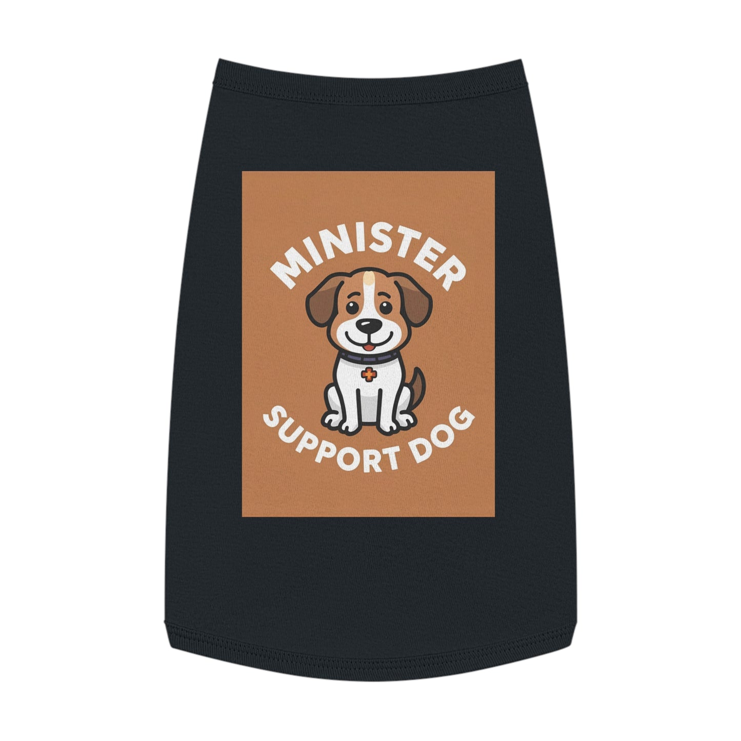 Minister Support Dog Tank Top — Cute Minister's Best Friend Cover-Up