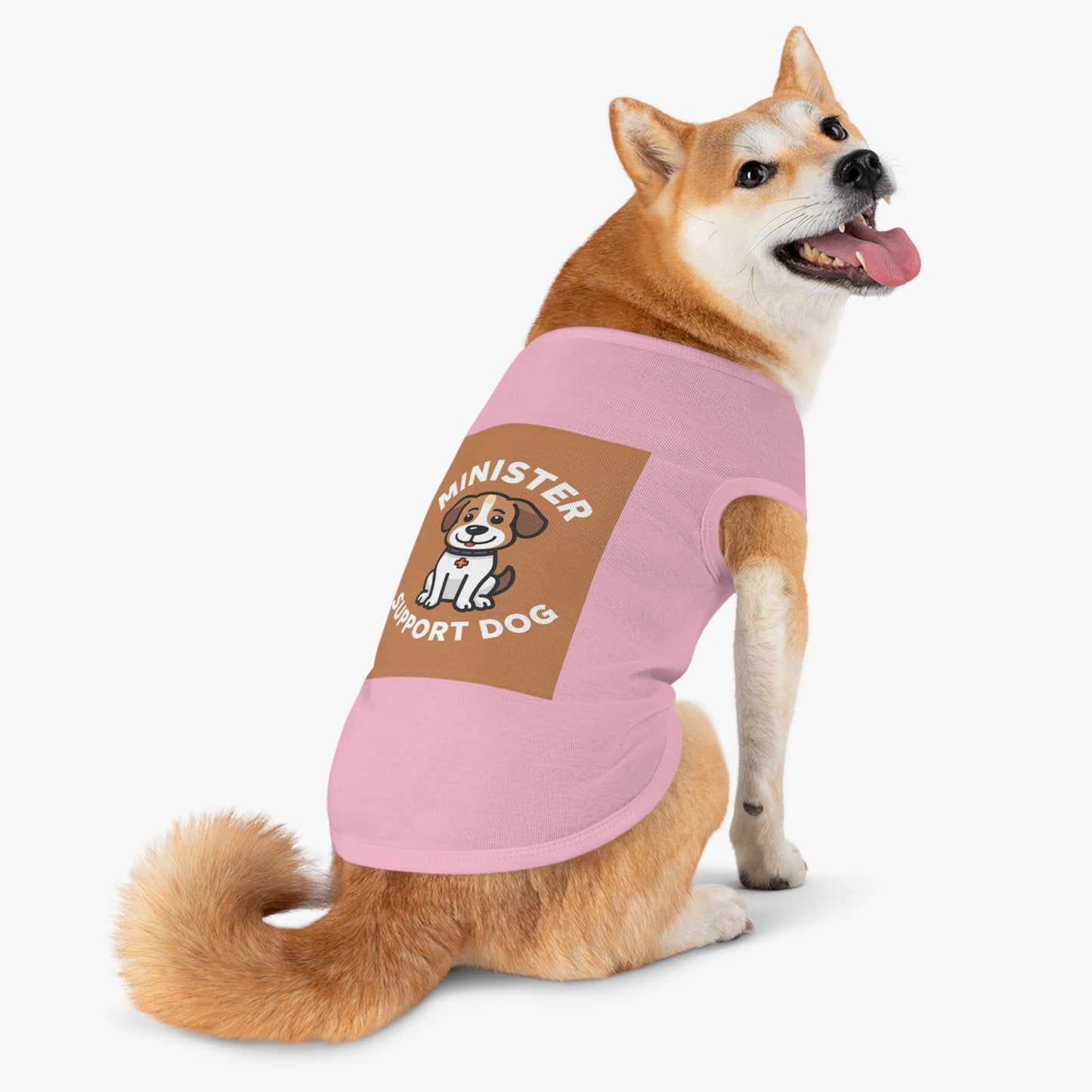 Minister Support Dog Tank Top — Cute Minister's Best Friend Cover-Up