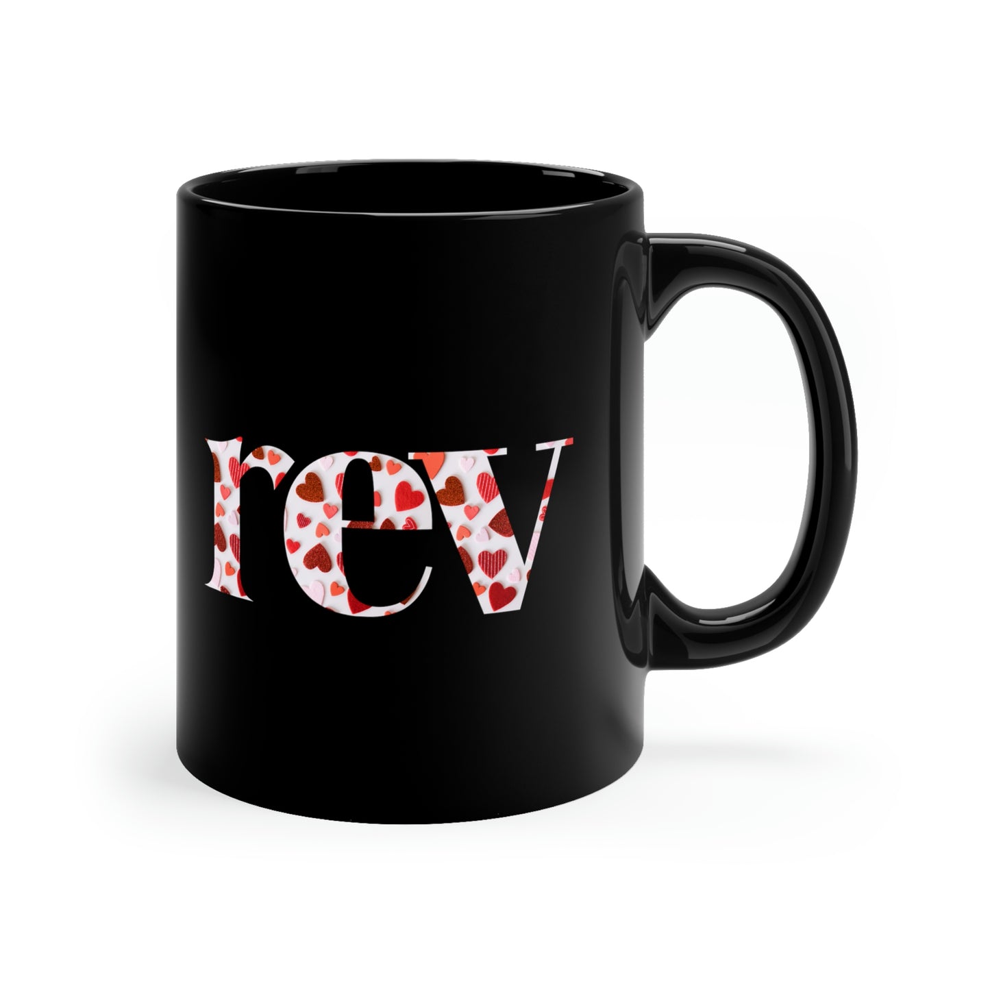 Rev Valentine 11oz Black Mug Gift for Pastor Gift for Minister Gift for Clergy